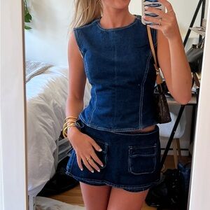 Lioness Denim Blue Two-Piece Set